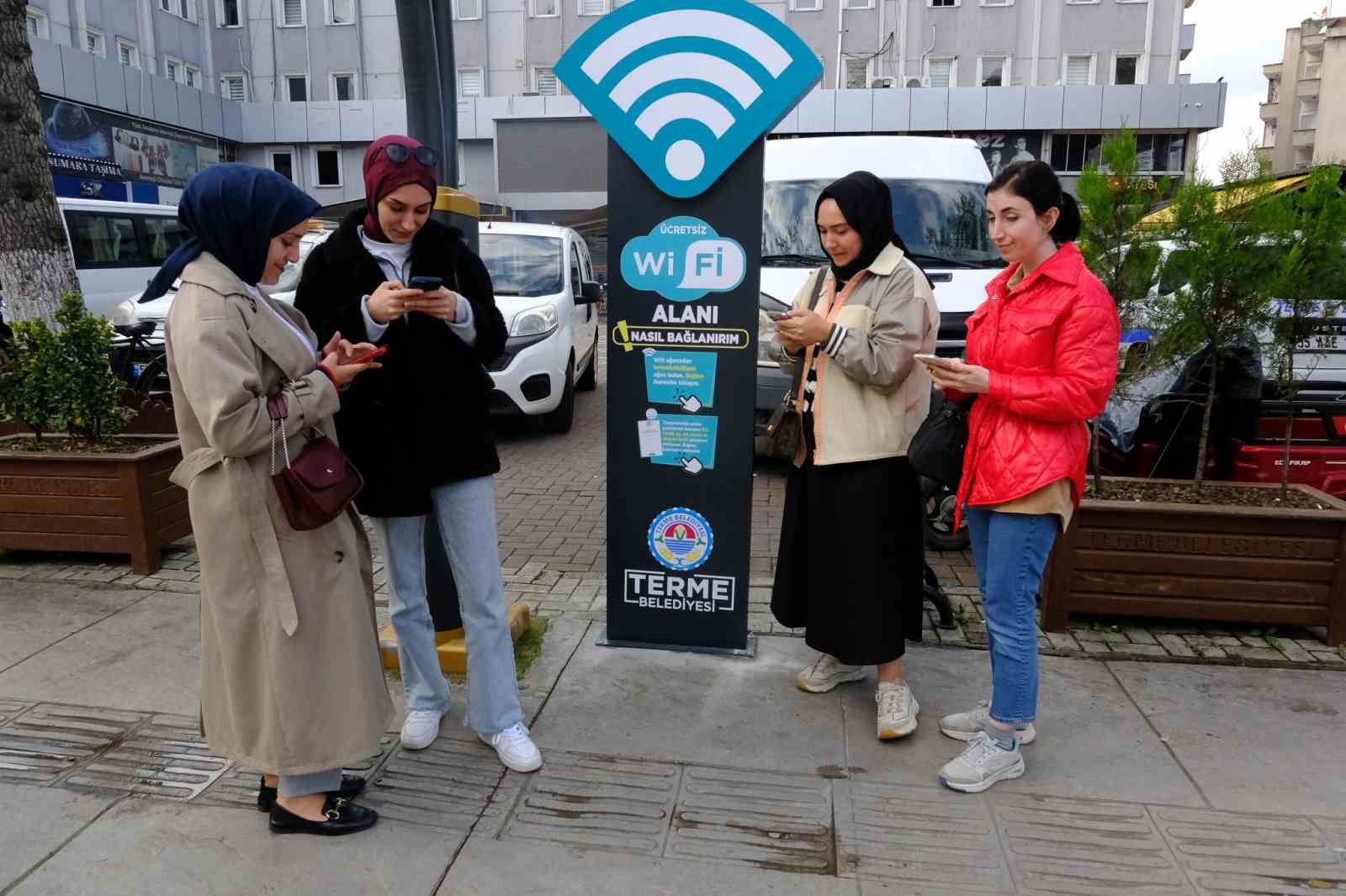 Samsun Terme’de Ücretsiz Wi-fi Hizmeti Başladı