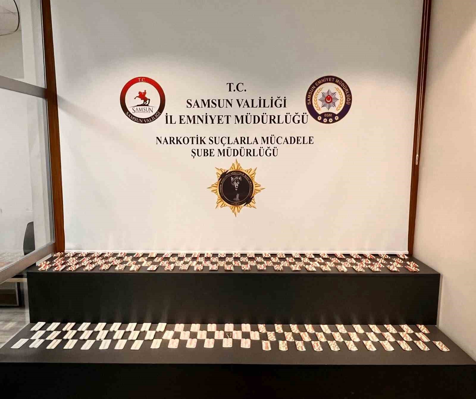Samsun’da 3 Bin 360 Adet Uyuşturucu Hap Ele Geçirildi