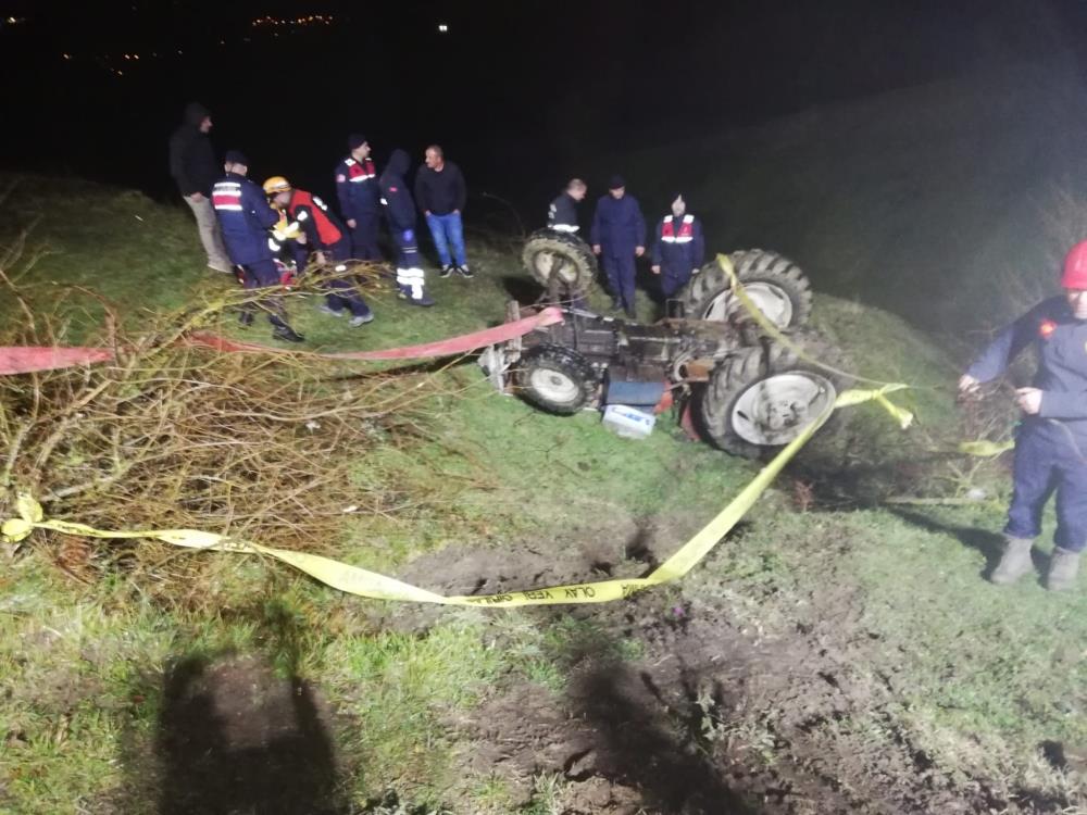 Samsun’da Traktör Devrildi: 1 Ölü