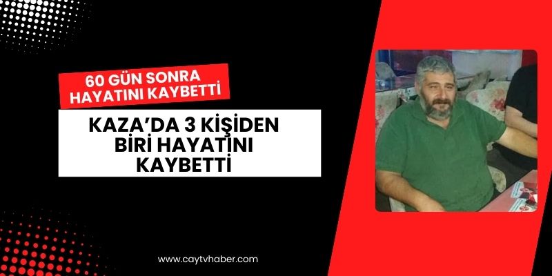 Rize Pazar'daki Trafik Kazasında Ağır Yaralanan Kişi 60 Gün Sonra Hayatını Kaybetti
