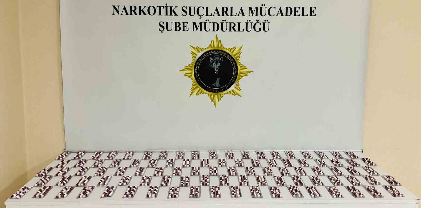 Samsun’da Bin 500 Adet Sentetik Ecza Ele Geçirildi
