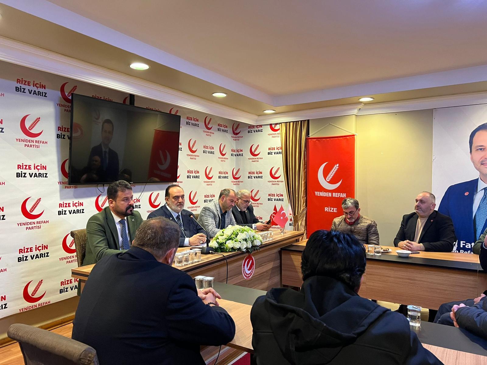 Yeniden Refah Partisi Rize İl Başkanı Mehmet Akif Zerdeci ; Rize'de 2. parti olduk