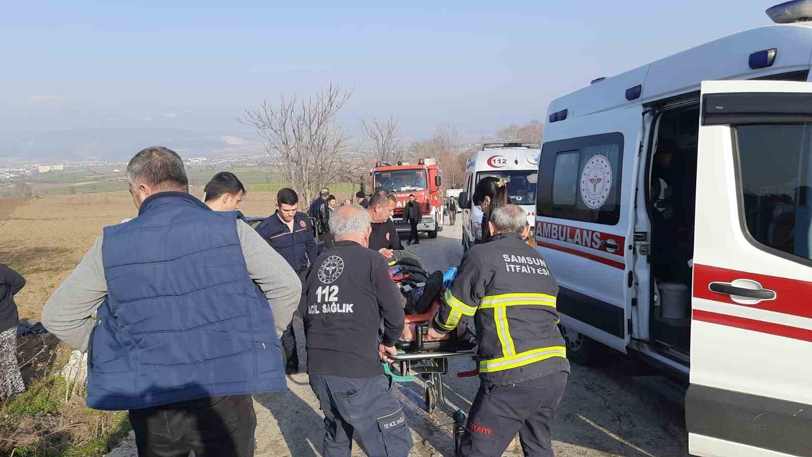 Samsun’da İki Otomobil Çarpıştı: 10 Yaralı