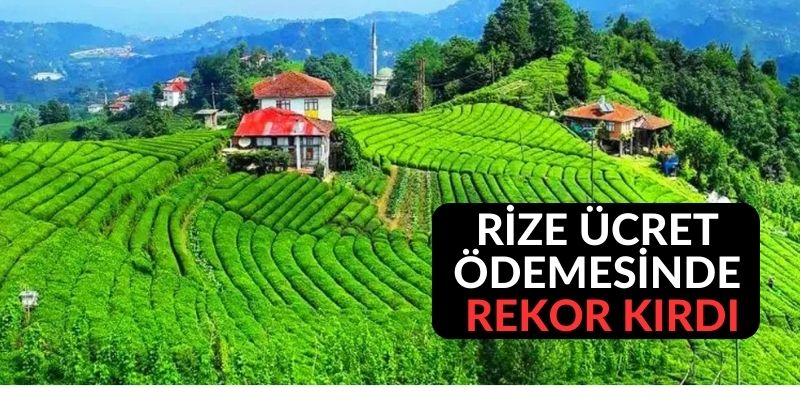 Rize Ücret ödemesinde Rekor Kırdı