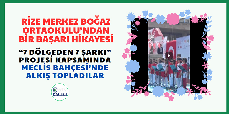 Rizeli Öğrencilerin Şiirleri TRT Çocuk Korosu’yla Şarkıya Dönüştü: Meclis Bahçesi’nde Alkış Topladılar