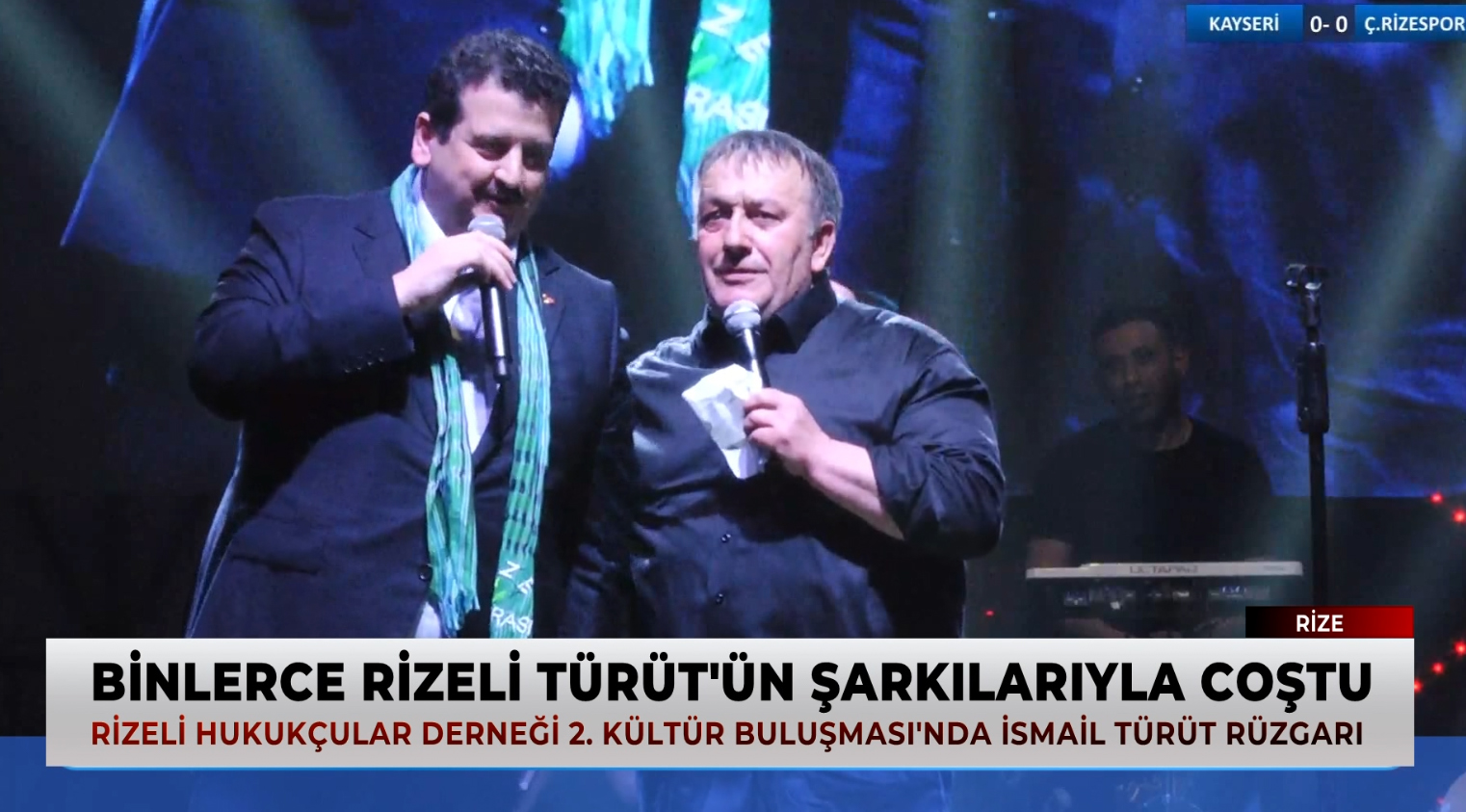 Rize'de İsmail Türüt Konseriyle Binlerce Kişi Coştu