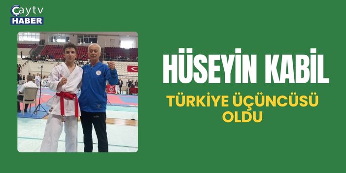 Hüseyin Kabil, Türkiye Üçüncüsü Oldu