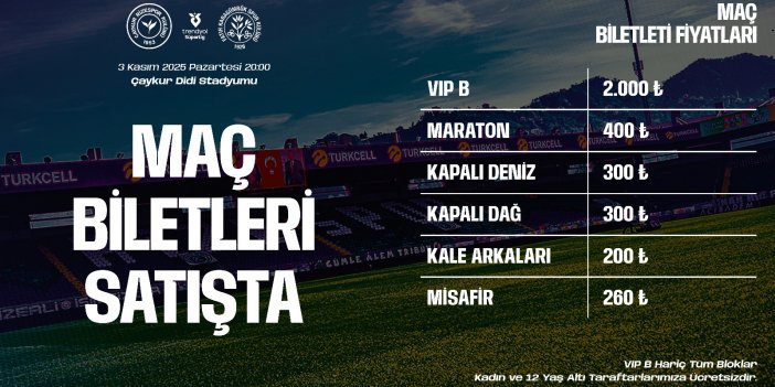 Çaykur Rizespor – Mısırlı.com.tr Fatih Karagümrük maçının biletleri satışa çıktı.