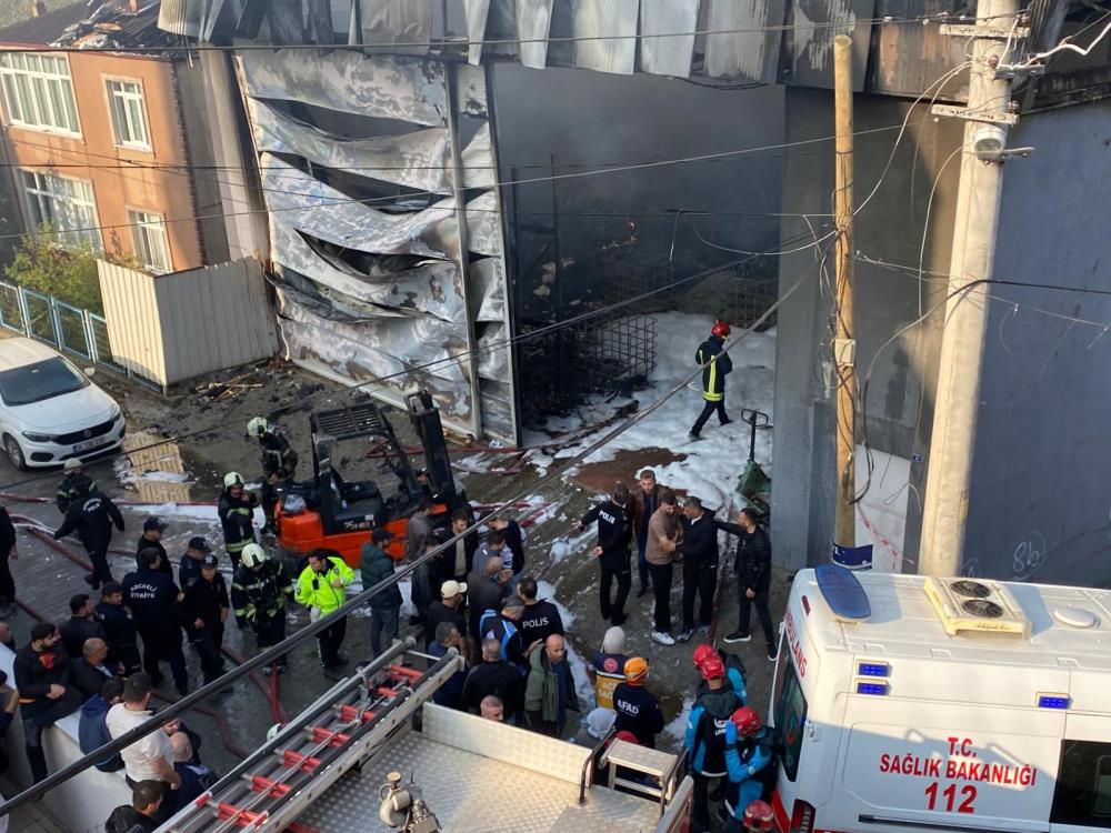 Kocaeli'de kozmetik fabrikasında yangın: 6 ölü, 1 yaralı