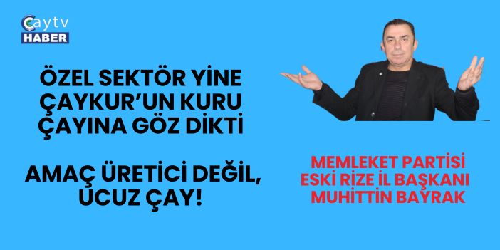 Özel Sektör Yine Çaykur’un Kuru Çayına Göz Dikti: Amaç Üretici Değil, Ucuz Çay!