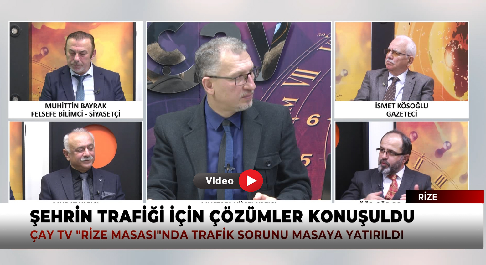Rize Masası”nda Trafik Yoğunluğu ve Çözüm Önerileri Gündeme Geldi