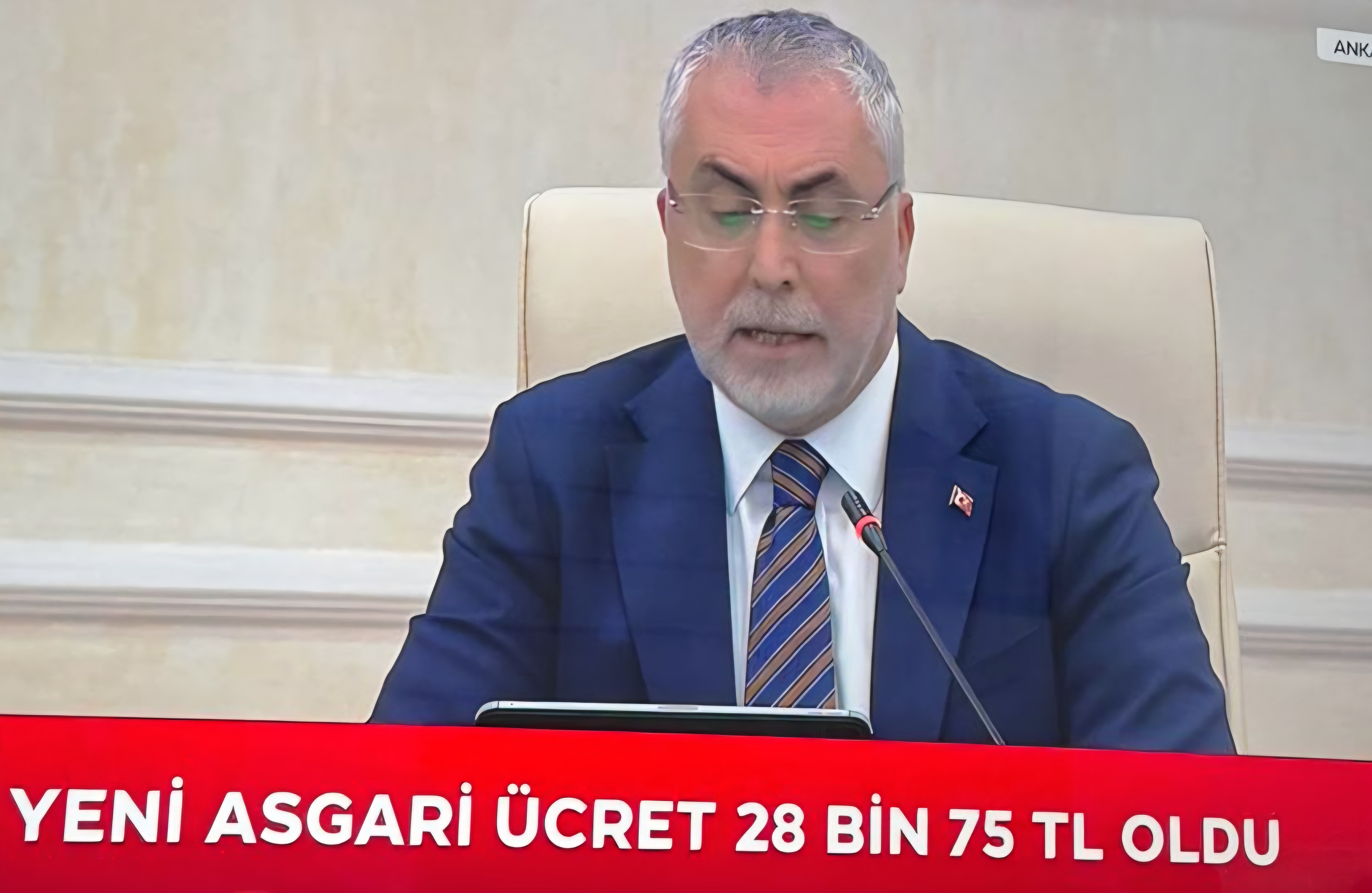 2026 asgari ücret 28 bin 75 lira olarak açıklandı