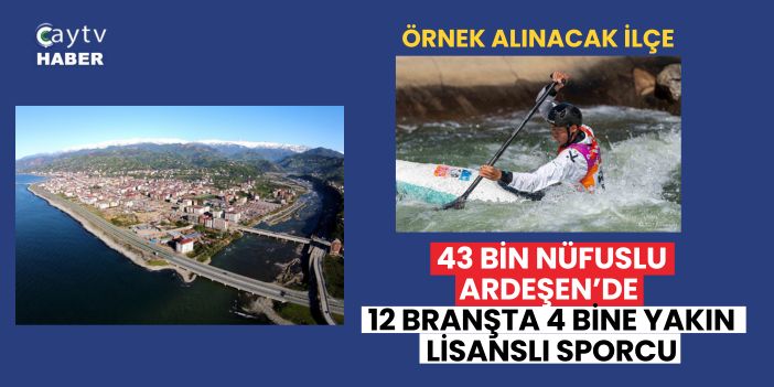 43 Bin Nüfuslu Ardeşen’de 12 Branşta 4 Bine Yakın Lisanslı Sporcu
