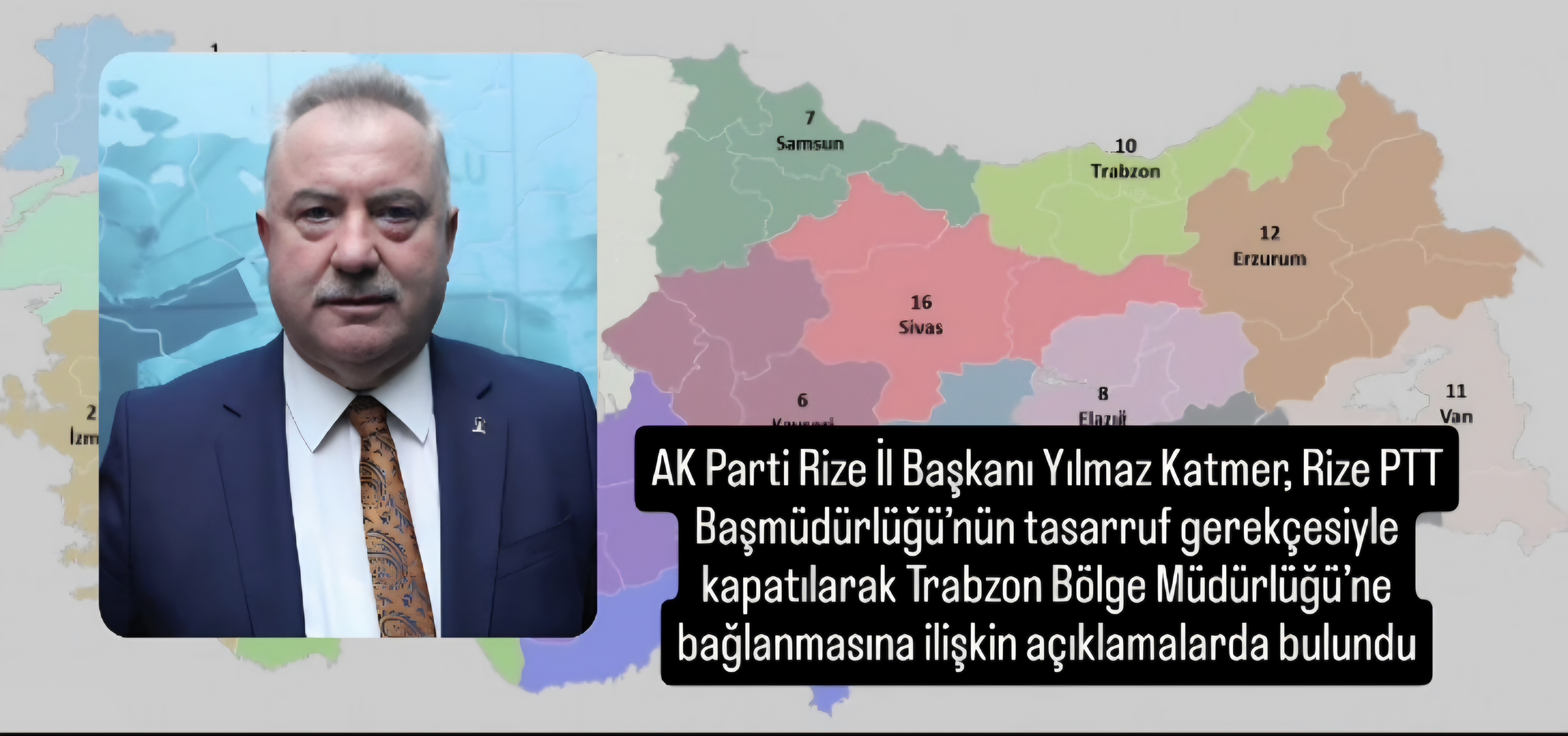 Katmer; Rize Ptt Başmüdürlüğü neden Trabzon'a Bağlandı açıkmalası