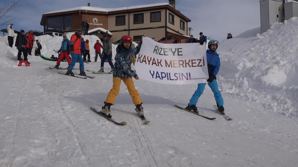 Handüzü Yaylası’nda kayaklı çağrı: “Rize’ye kayak merkezi yapılsın”