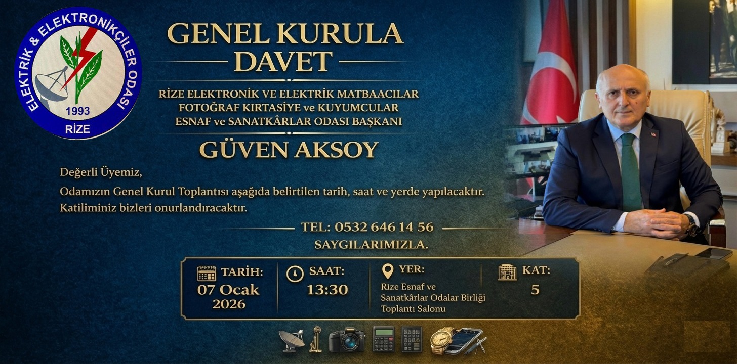 Rize esnafının Ankara’daki sesi Güven Aksoy’dan seçim çağrısı