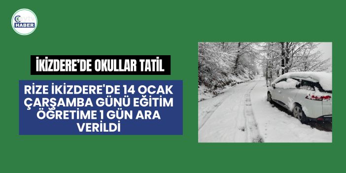 İkizdere’de Eğitime Kar Arası