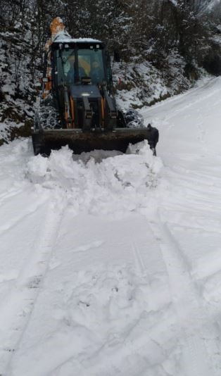 Artvin’de 4 ilçede 18 köy yolu ulaşıma kapandı