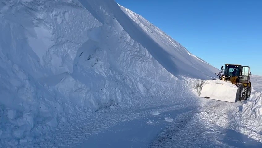Erzurum'da Kar Kalınlığı 3 Metreyi Buldu