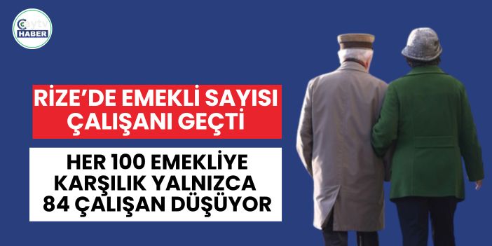 Rize’de Emekli Sayısı Çalışanı Geçti: Sosyal Güvenlikte Dikkat Çeken Tablo