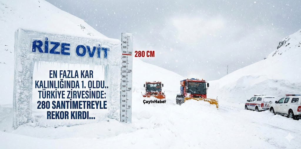 Rize Ovit Türkiye Zirvesinde: 280 Santimetreyle Rekor Kırdı