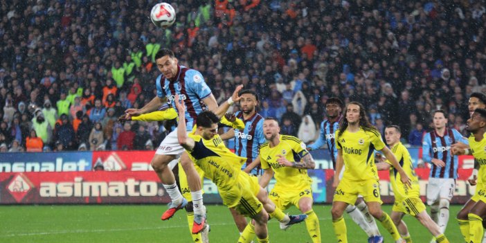 Trabsonspor evinde Fenerbahçeye 3 - 2 mağlup oldu