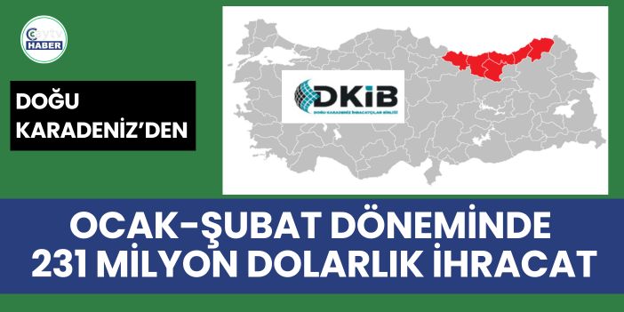 Doğu Karadeniz’den Ocak-Şubat Döneminde 231 Milyon Dolarlık İhracat