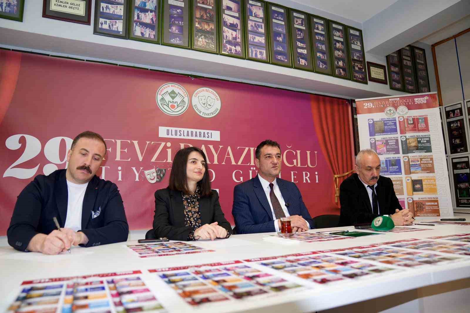 Giresun’da 29’uncu Fevzi Bayazıtoğlu Tiyatro Günleri Düzenlenecek