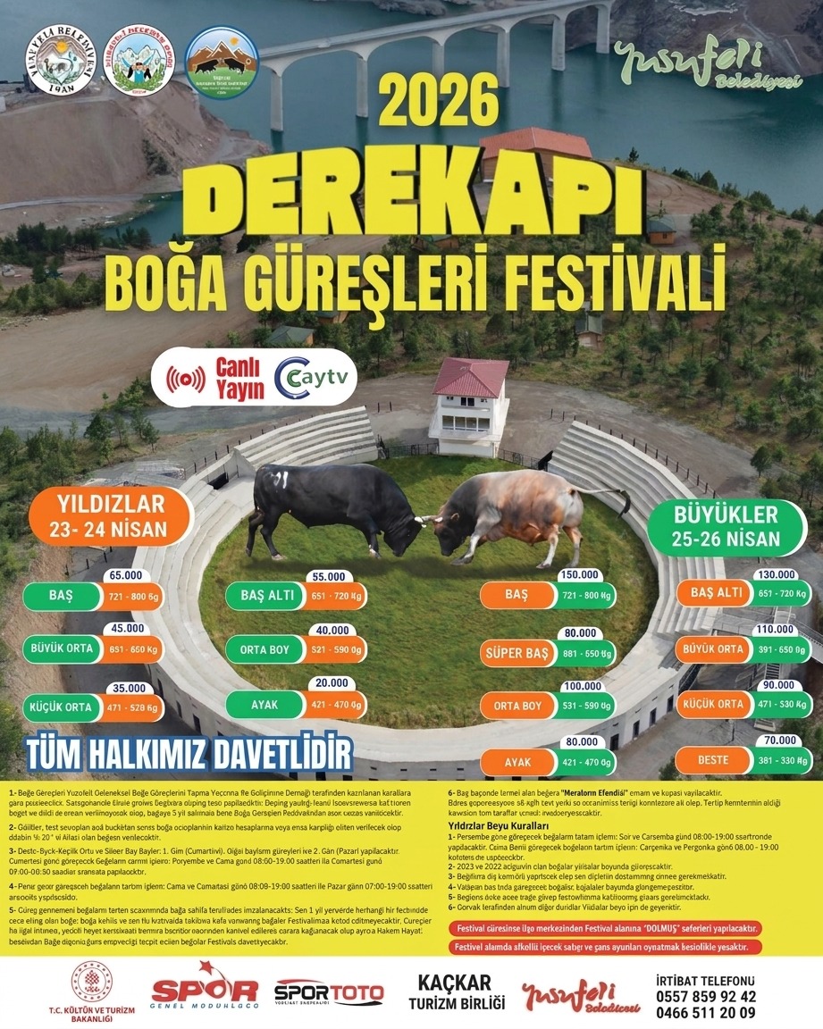 2026 Derekapı Boğa Güreşleri Çaytv Canlı İzle