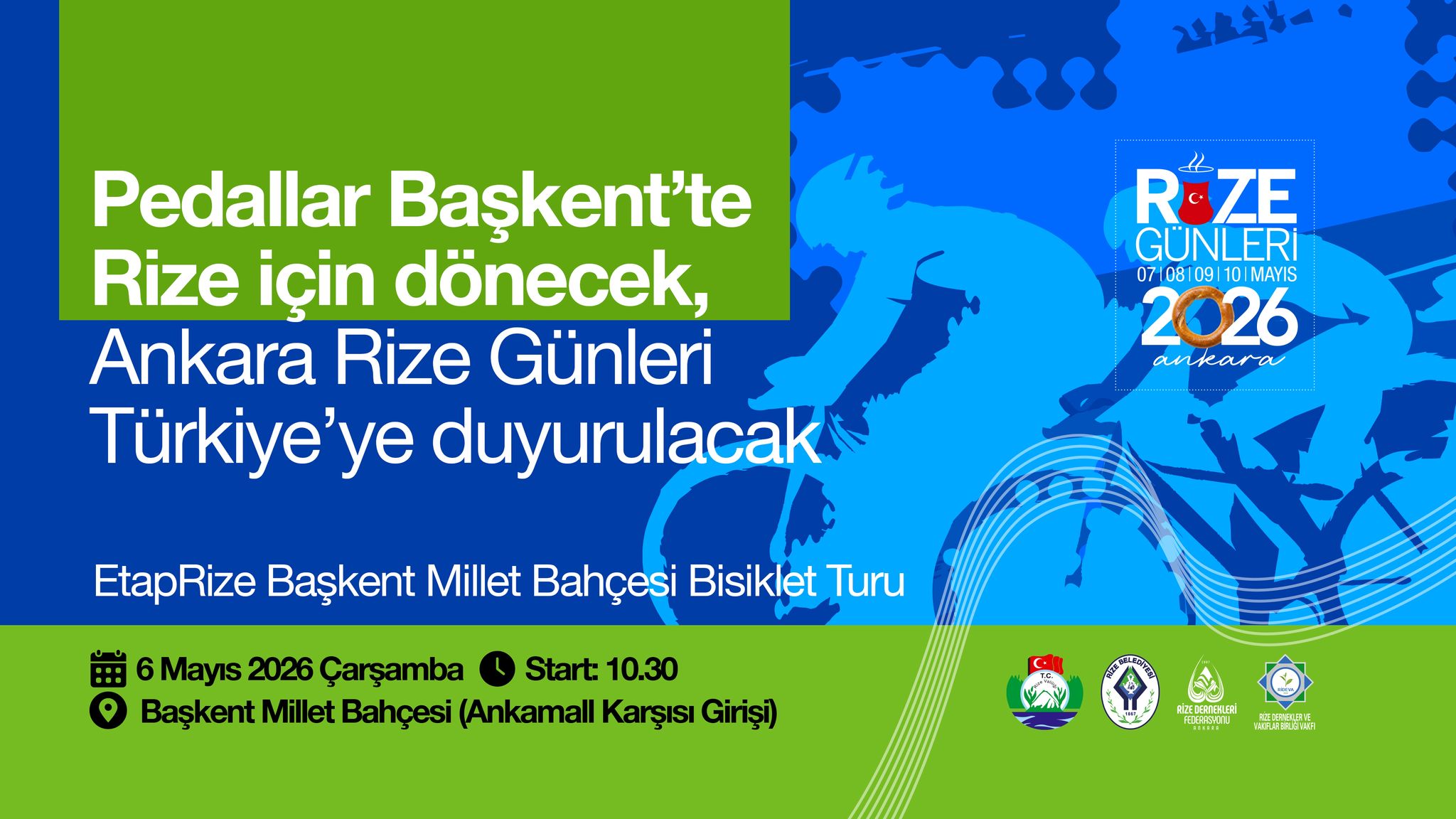 “Pedallar Rize İçin Dönecek”: Ankara’da Tanıtım Turu Düzenlenecek