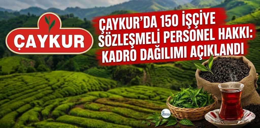 ÇAYKUR’da 150 İşçiye Sözleşmeli Personel Hakkı: Kadro Dağılımı Açıklandı