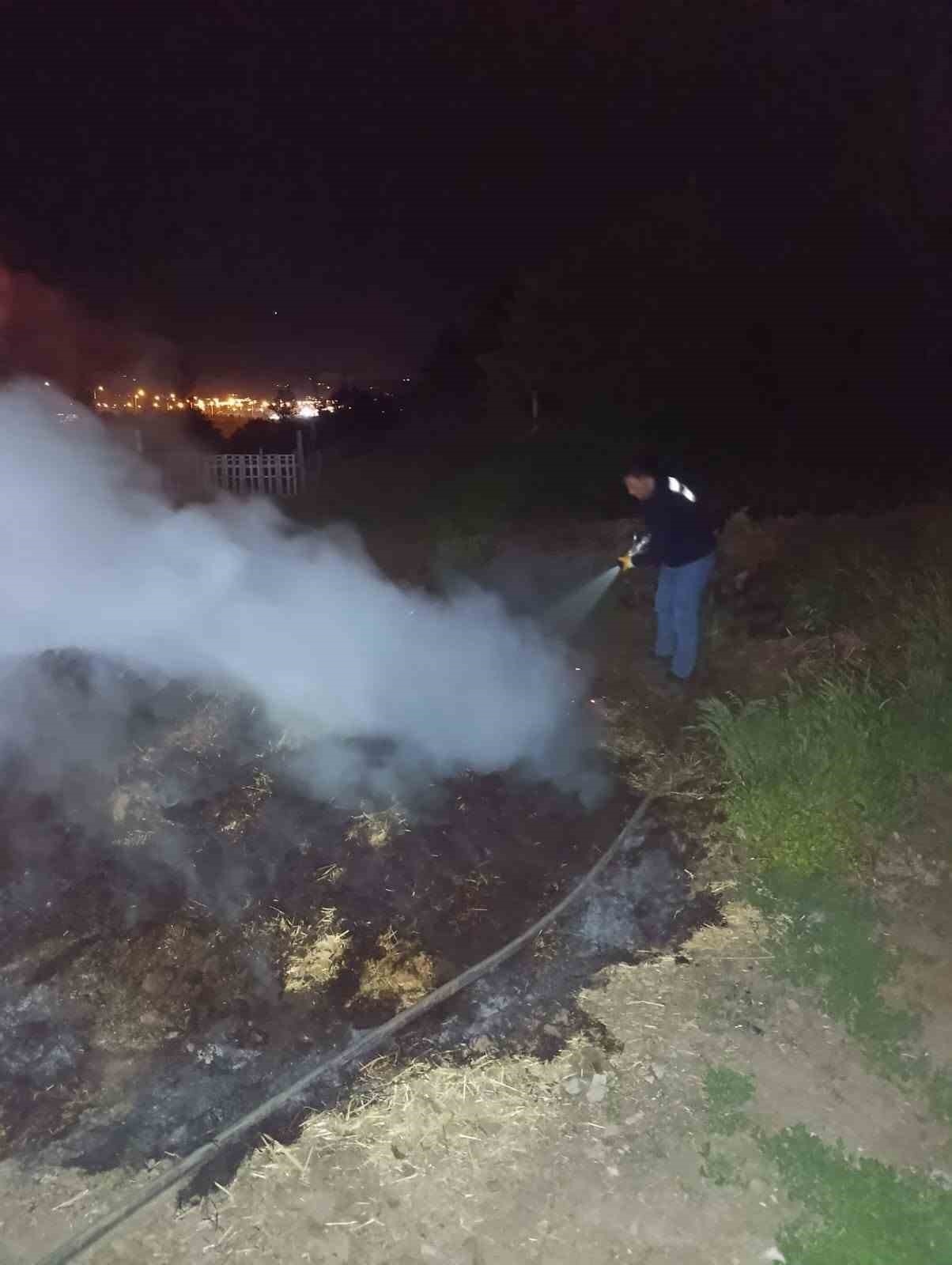 Bolu’da Korkutan Anız Yangını: Ormana Sıçramadan S