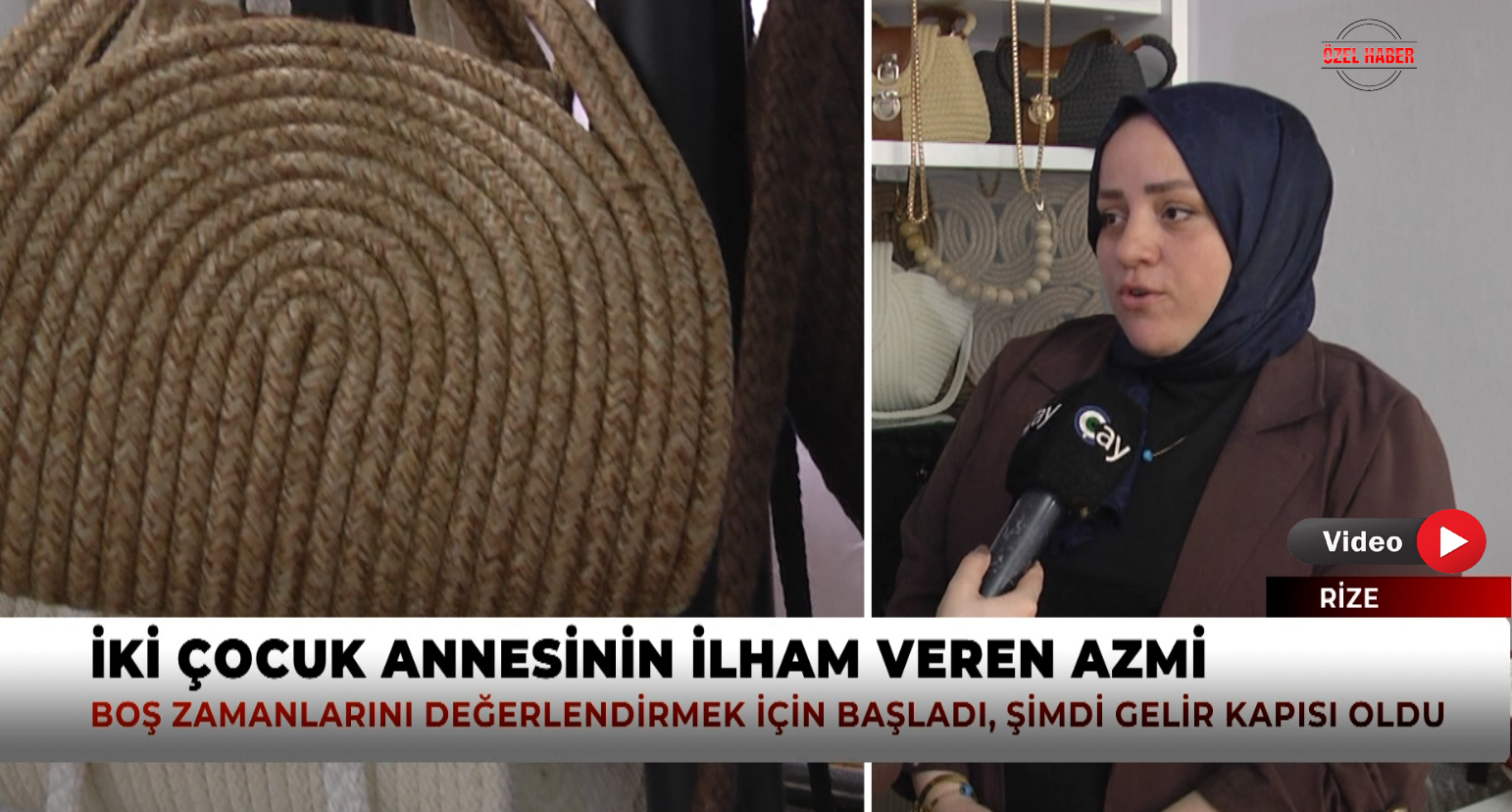 RİZELİ İKİ ÇOCUK ANNESİ ELİF KAYA’NIN AZMİ GELİR K