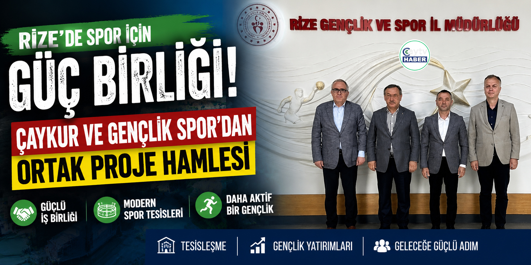 Rize’de Spor İçin Güç Birliği: ÇAYKUR ve Gençlik Spor’dan Ortak Proje Hamlesi