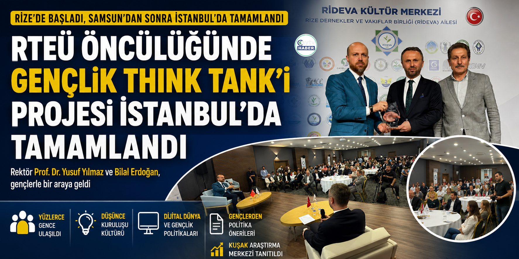 RTEÜ öncülüğündeki Gençlik Think Tank’i Projesi İstanbul’da tamamlandı