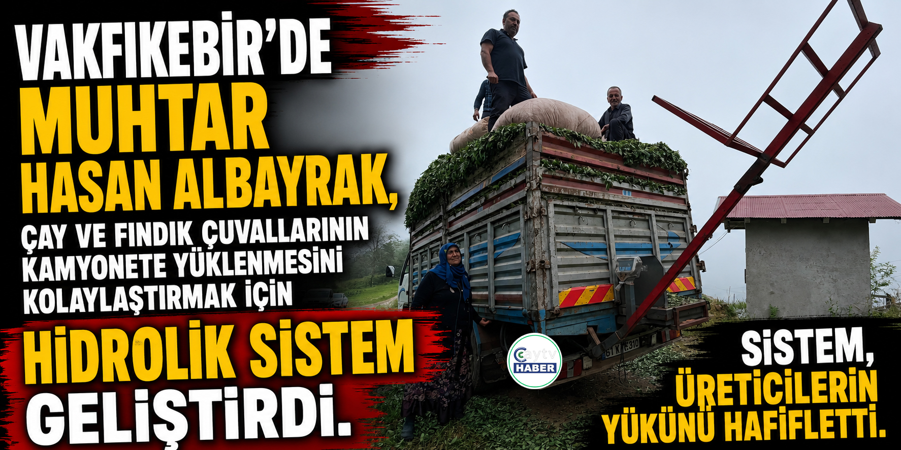 Vakfıkebir’de Muhtardan Üreticilerin Yükünü Hafifleten Buluş