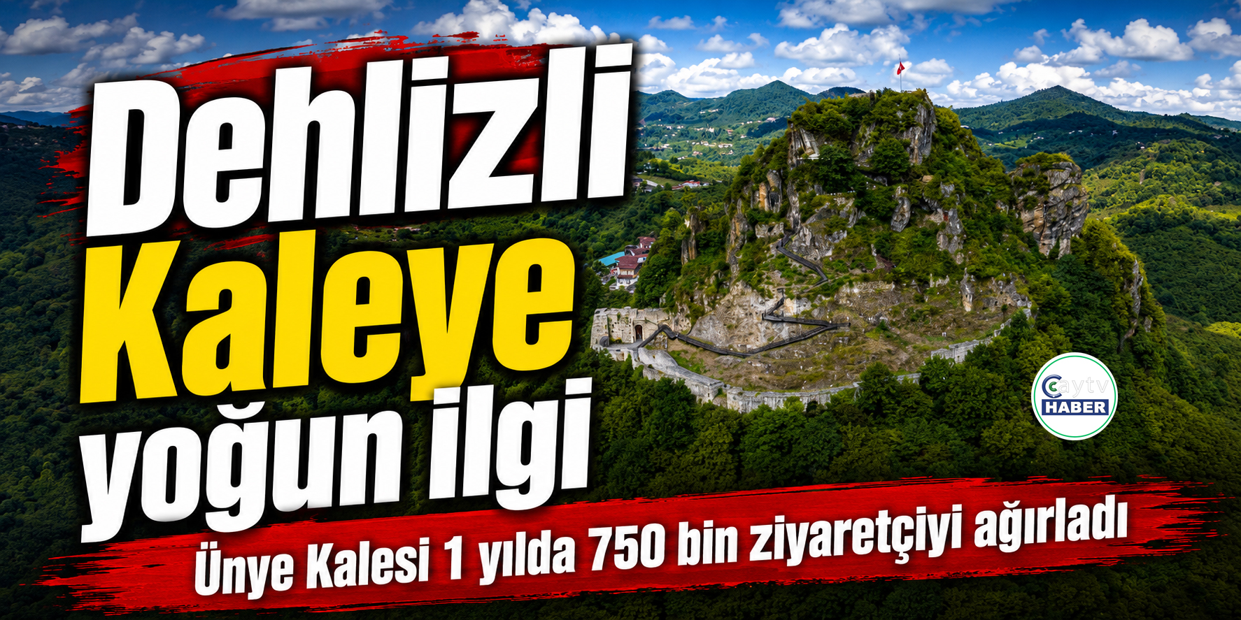 Dehlizli Kaleye Yoğun İlgi: Ünye Kalesi 1 Yılda 750 Bin Ziyaretçiyi Ağırladı