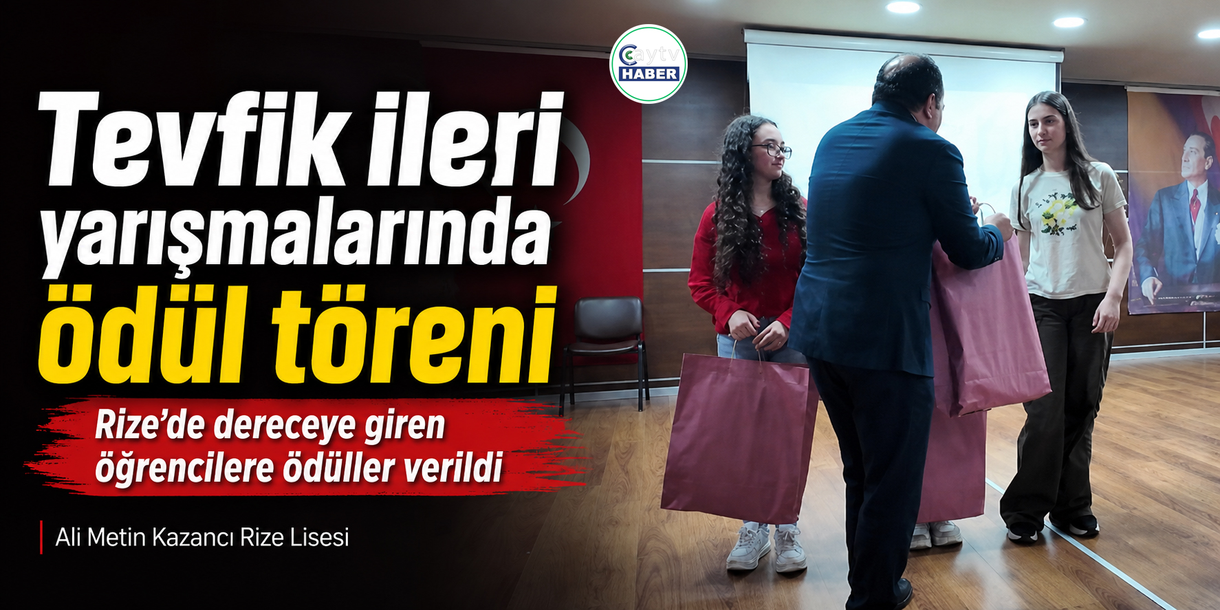 Rize’de “Eğitim, Liderlik ve Fikir: Tevfik İleri” Yarışmalarının Ödül Töreni Gerçekleştirildi