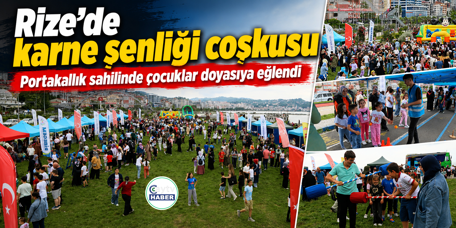 Rize Belediyesi’nden Çocuklara Karne Şenliği