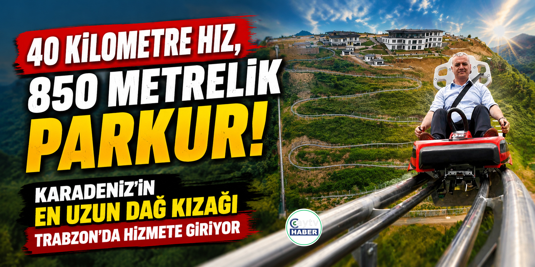 Karadeniz’in En Uzun Dağ Kızağı Trabzon’da Hizmete Giriyor