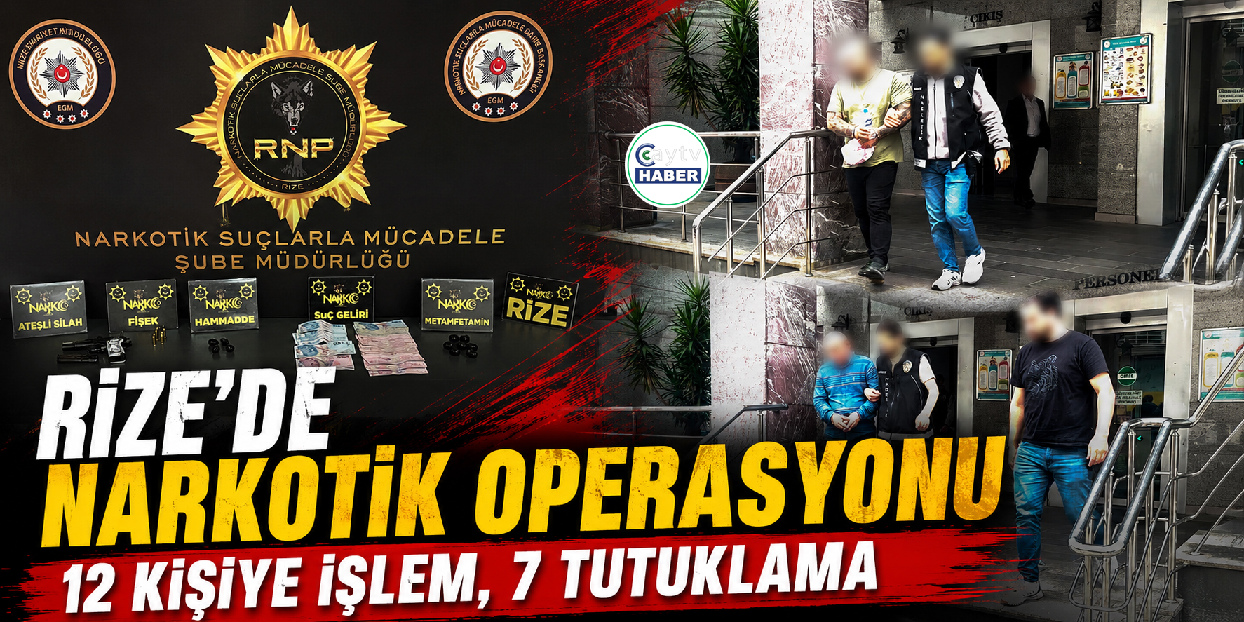 Rize’de Uyuşturucu Operasyonu: 7 Kişi Tutuklandı