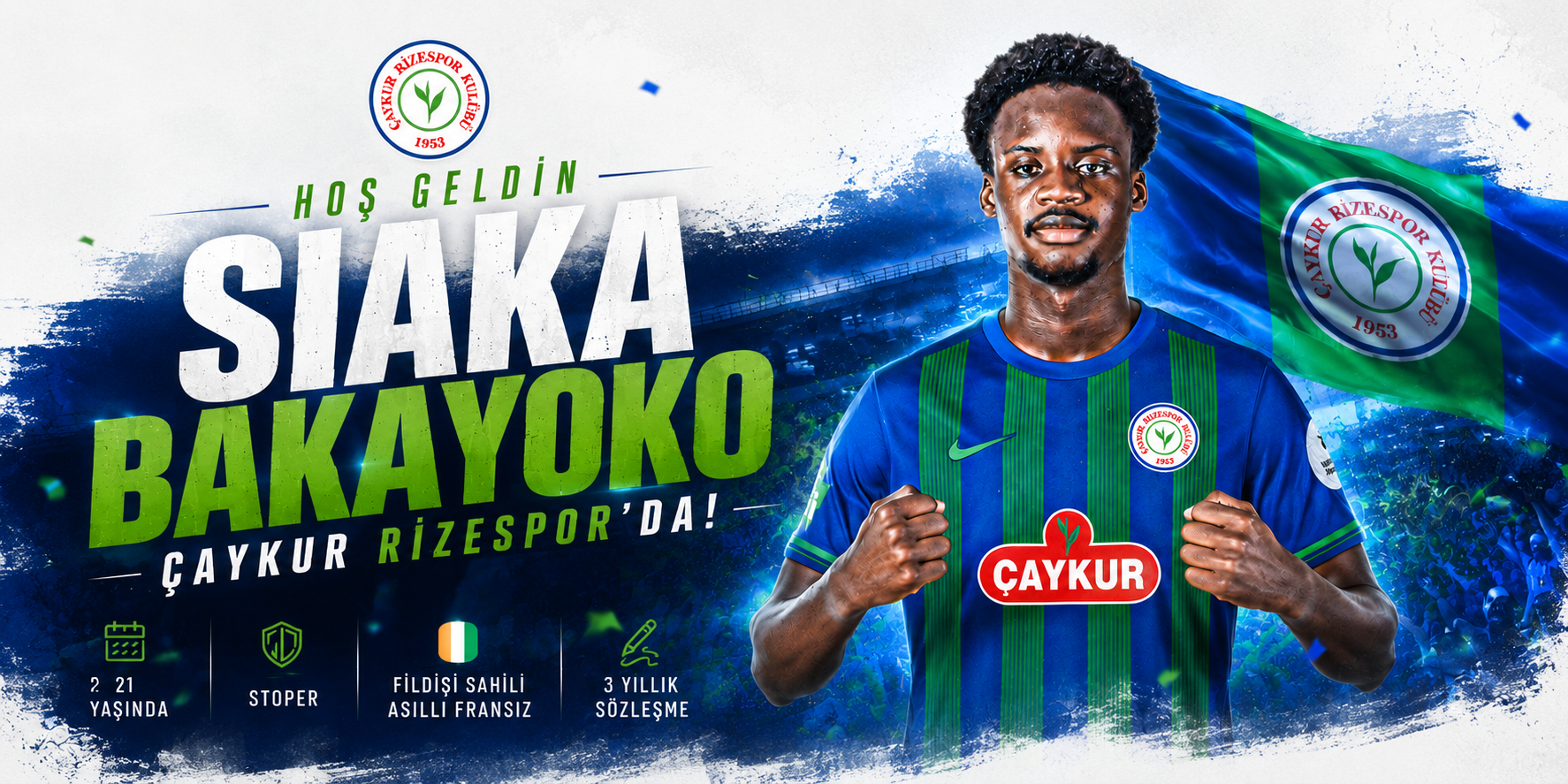 Siaka Bakayoko Çaykur Rizespor’da