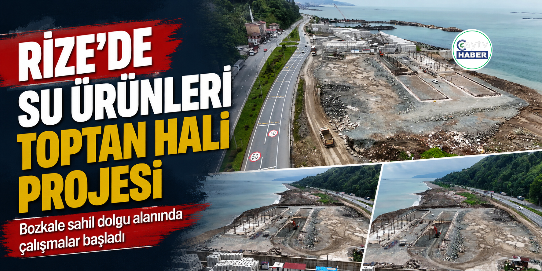 Rize’de Su Ürünleri Toptan Hali Projesi hayata geçiyor