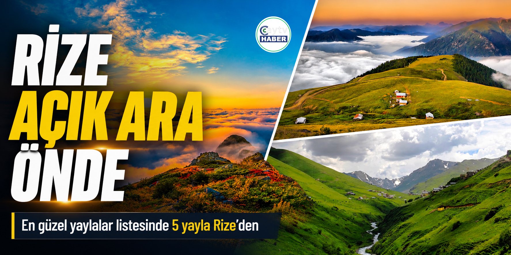 Rize Yaylaları Listede Açık Ara Önde