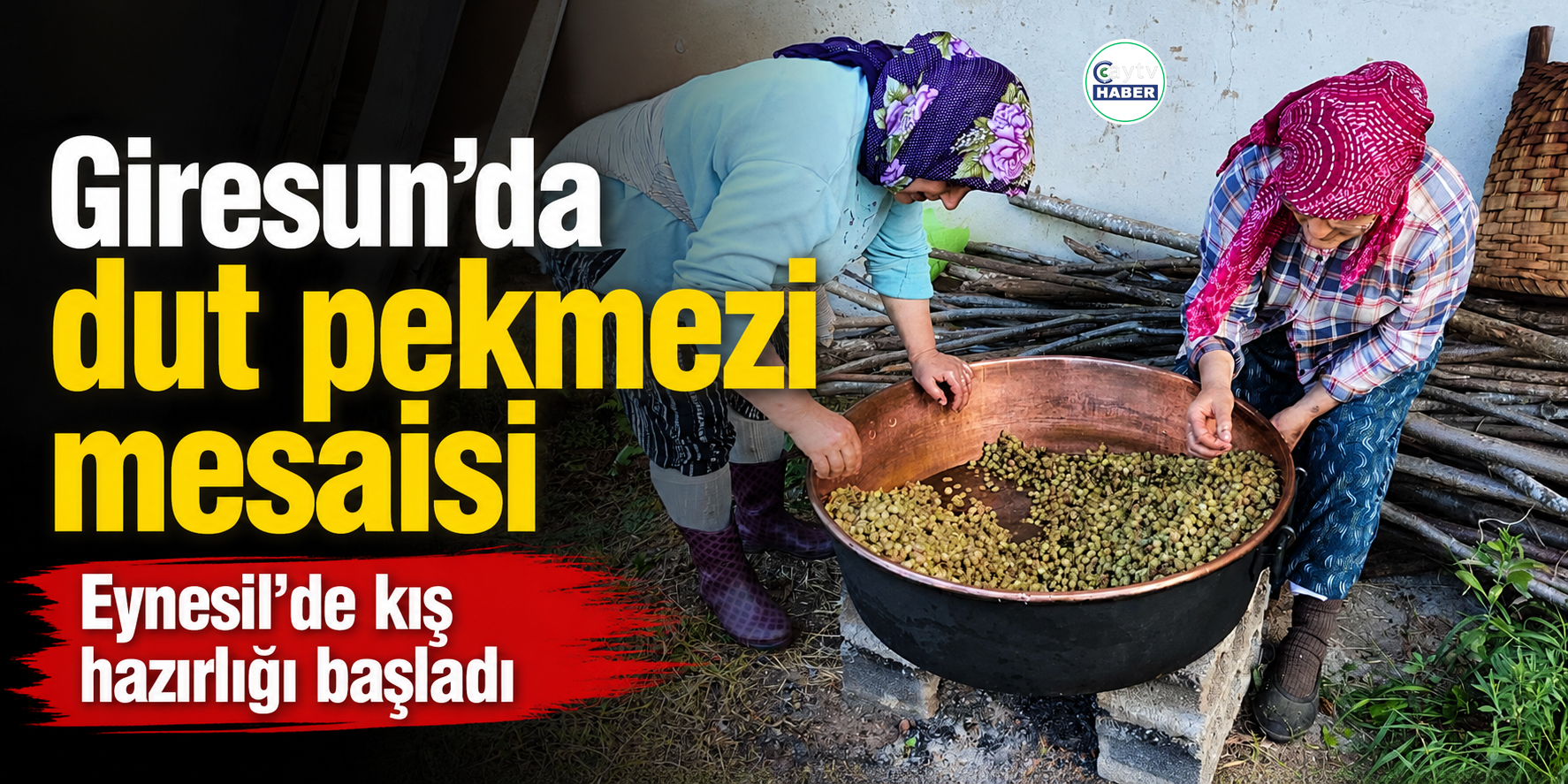 Karadeniz’de Dut Pekmezi Mesaisi Başladı: Kazanlar Şifa İçin Kaynıyor