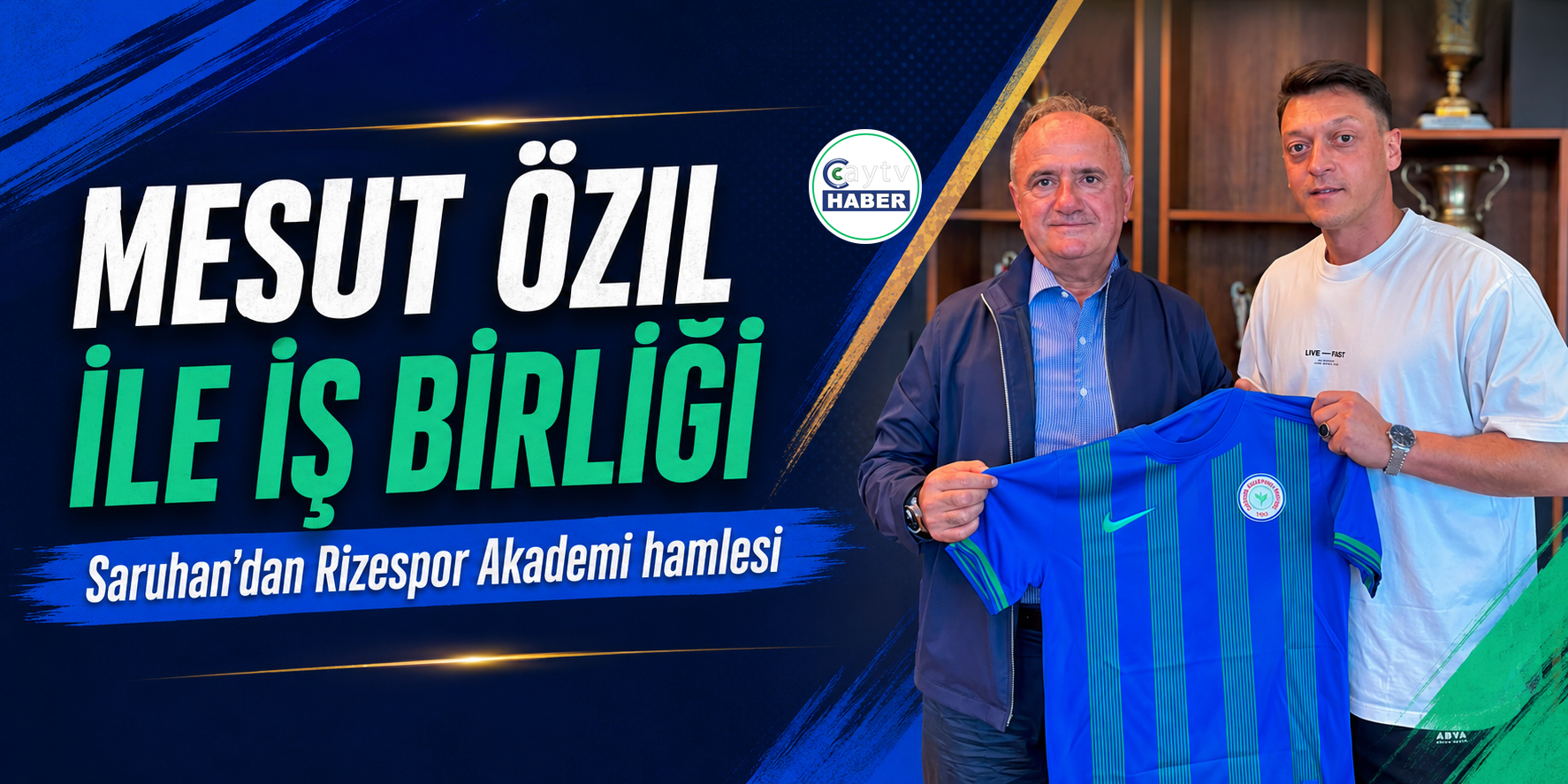 Başkan Saruhan, “Rizespor Akademi” İçin Mesut Özil ile Bir Araya Geldi