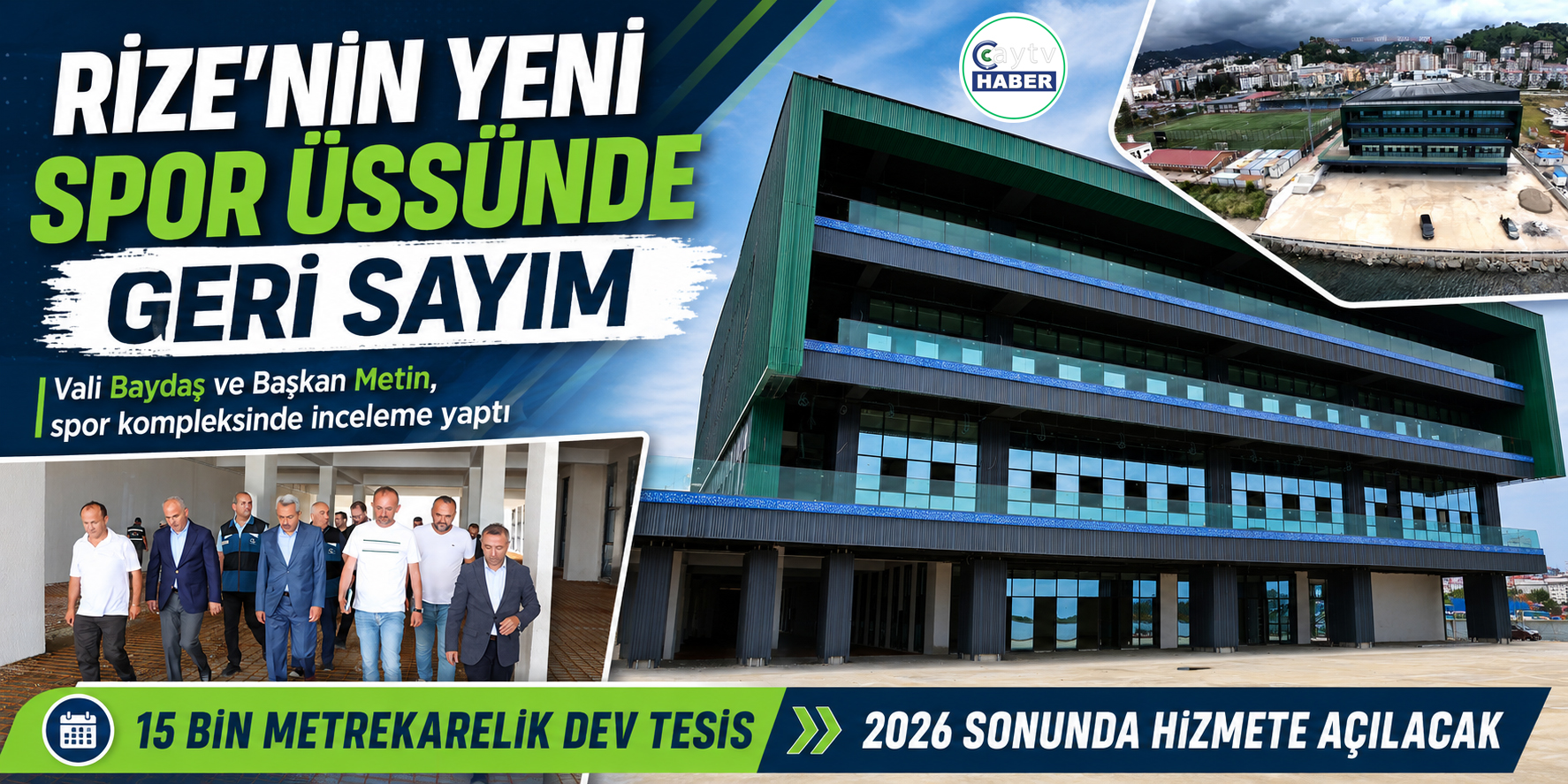 Rize’nin Yeni Spor Üssünde Geri Sayım: 15 Bin Metrekarelik Dev Tesis Ne Zaman Açılacak?
