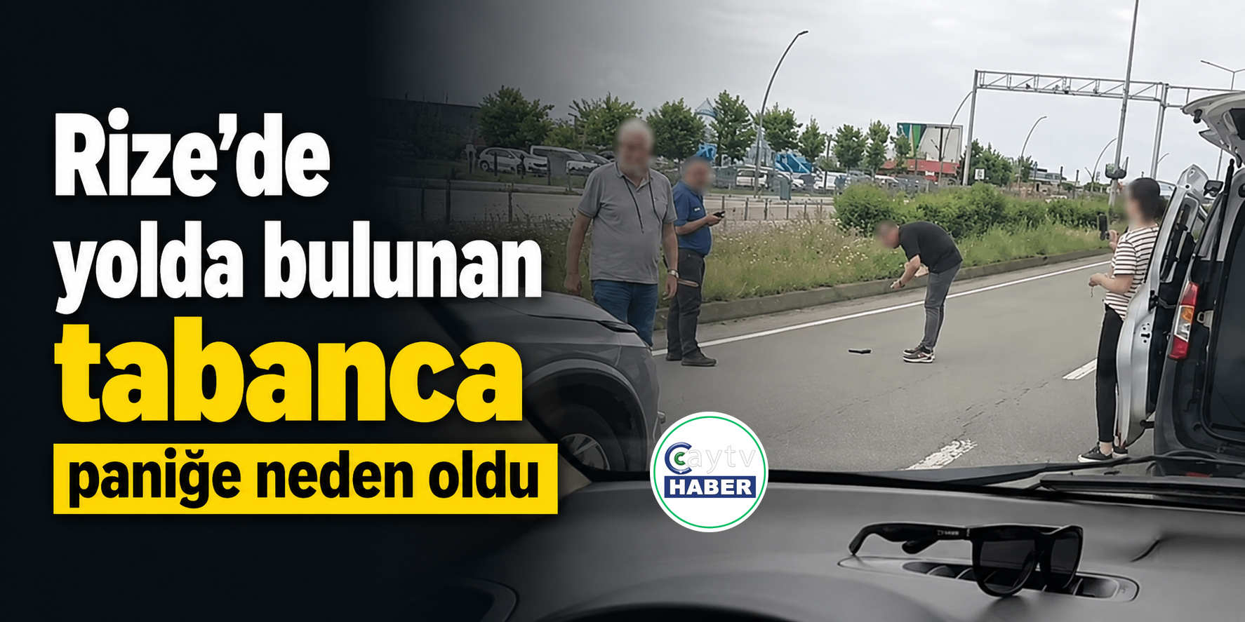 Rize’de Yolda Bulunan Tabanca Paniğe Neden Oldu