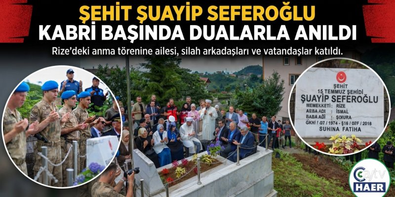 Şehit Şuayip Seferoğlu Kabri Başında Dualarla Anıldı