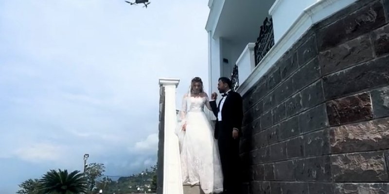 Rize'de Sıcaktan Bunalan Gelinin İmdadına Dron Yetişti!